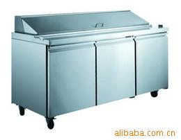 上海螺城供应 三门色拉柜/三门平台色拉柜  保鲜冷藏设备