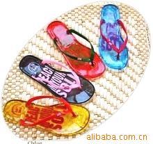 Korean Edition love pink Crystal slippers/Crystal sandals/Sandals/Summer slippers/Candy-colored slippers