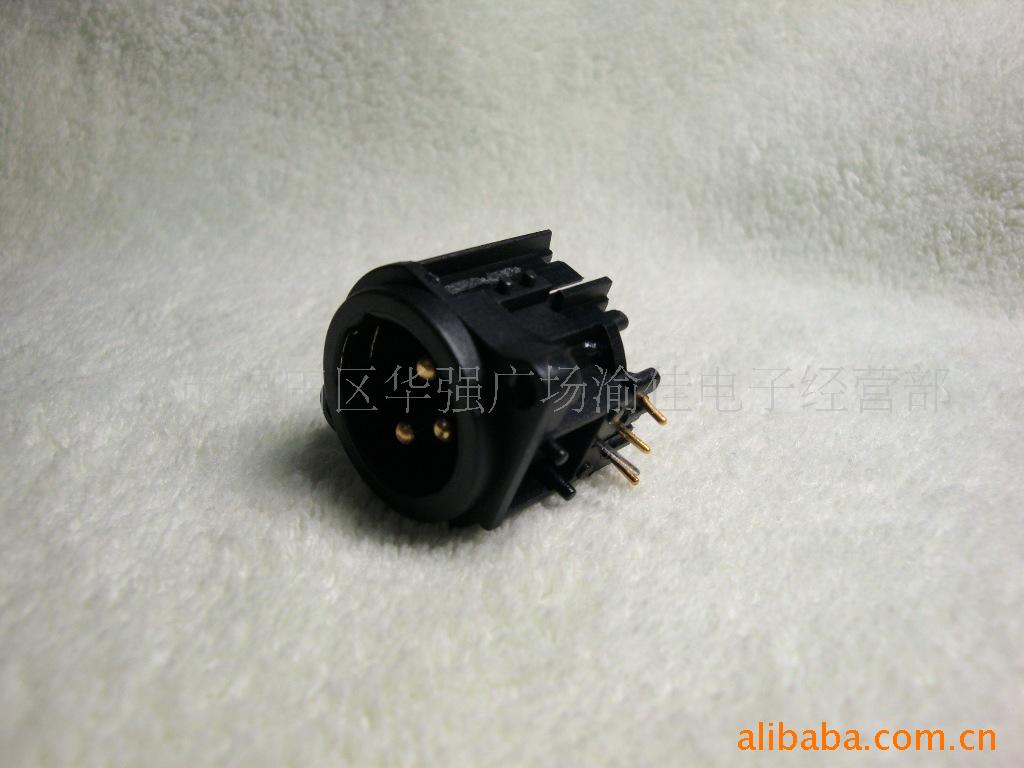 镀金3芯卡龙插座  3芯话筒插座 3P卡侬公座 平衡插座