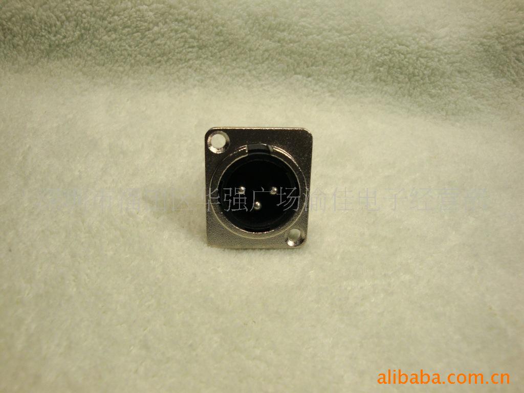 金属3芯卡龙公座 3芯卡侬公座 话筒插座 3P平衡插座