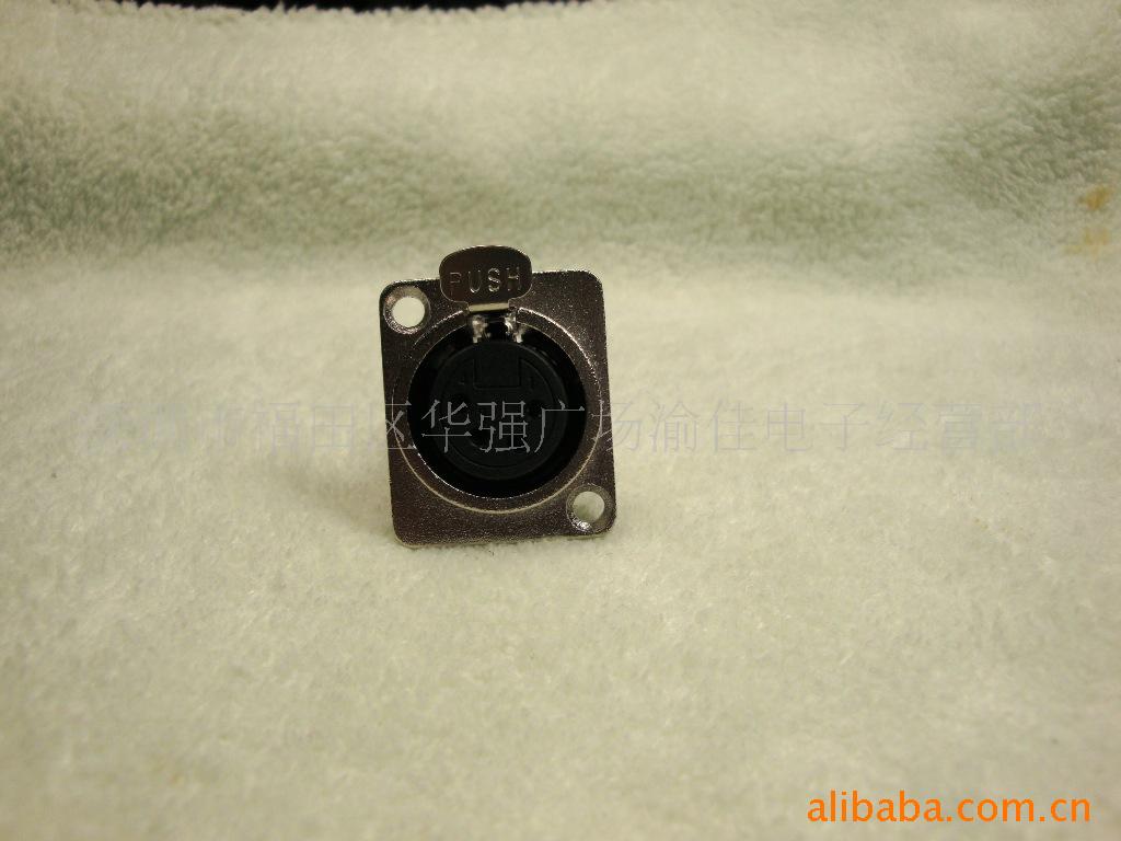 4P卡龙插座 4芯卡龙母座 4P音响话筒插座 4芯平衡插座