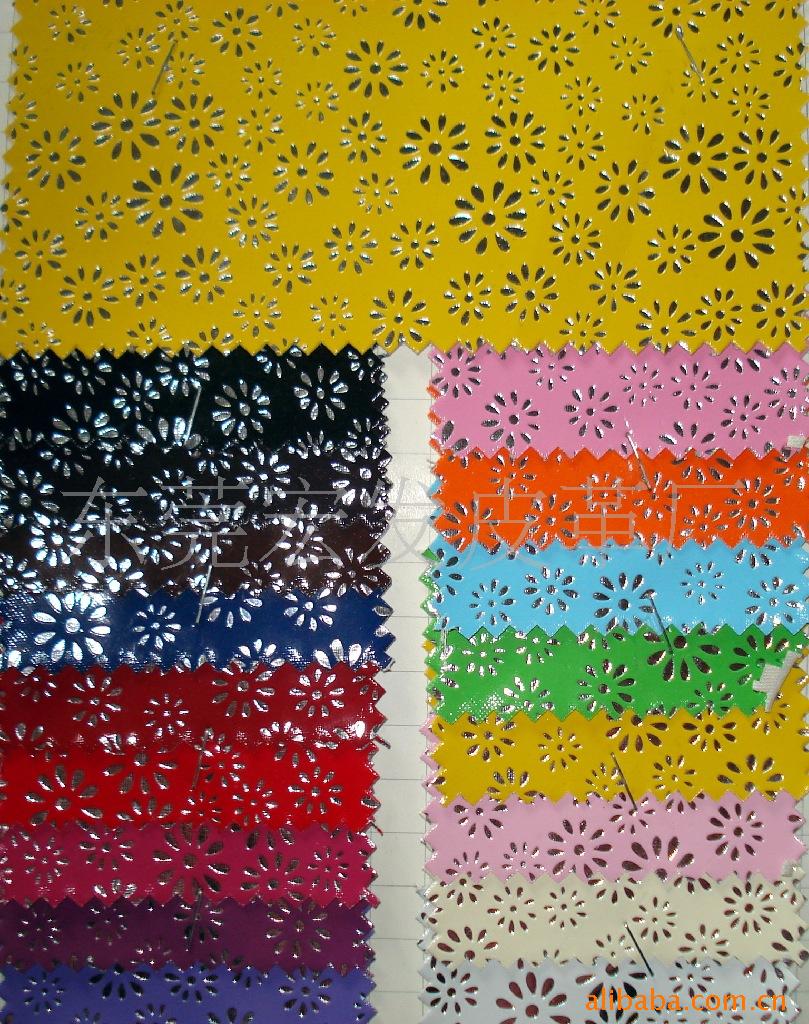 供应镜面光胶皮革/小菊花皮革/太阳花皮革PVC皮革