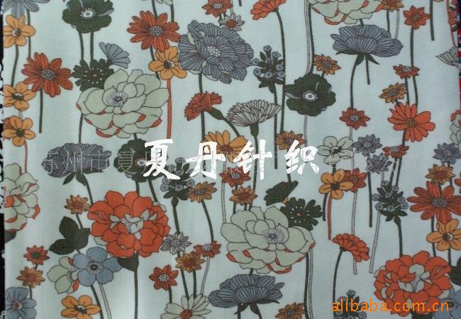 供应·莫代尔氨纶印花汗布(图)，兰精莫代尔，弹力汗布，活性印花
