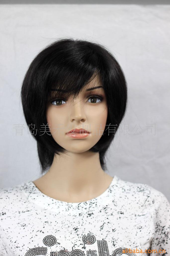 Qingdao Wig Manufactor supply Hand-woven Reality lady OL Straight hair Headgear goods in stock NZ-007