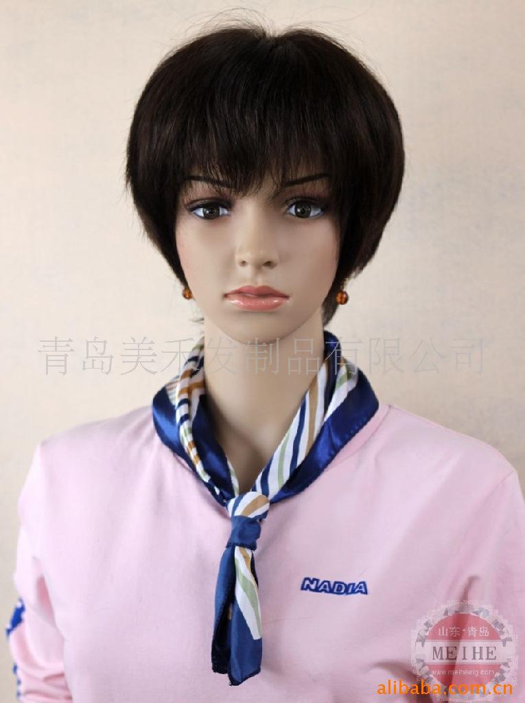 Qingdao wig Fashion Wigs/Hand-woven Reality  fashion OL lady Wig NZ-011