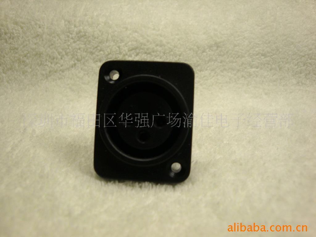 3芯卡龙母座 粗焊脚卡侬座 直脚话筒插座 平衡母座电动车电源座