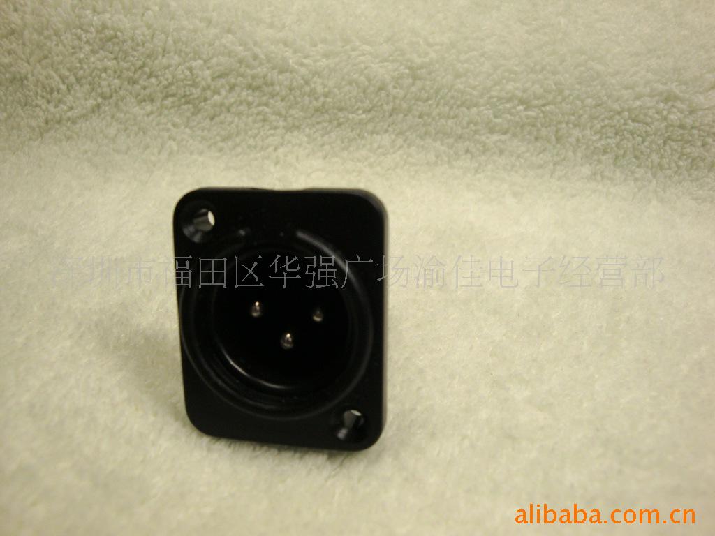 3芯卡龙公座 粗焊脚 直脚 3芯卡侬公座 音响话筒插座 卡农座