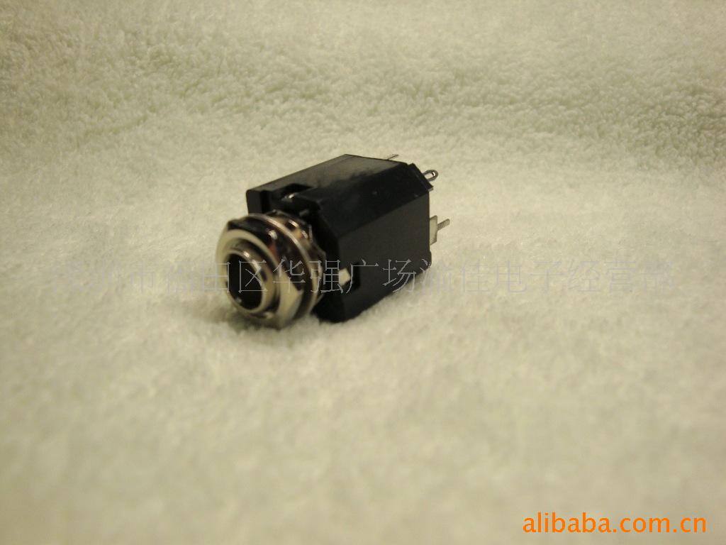 全铜6.35MM立体声插座 6.5麦克风插座 大三芯插座音箱 话筒插座