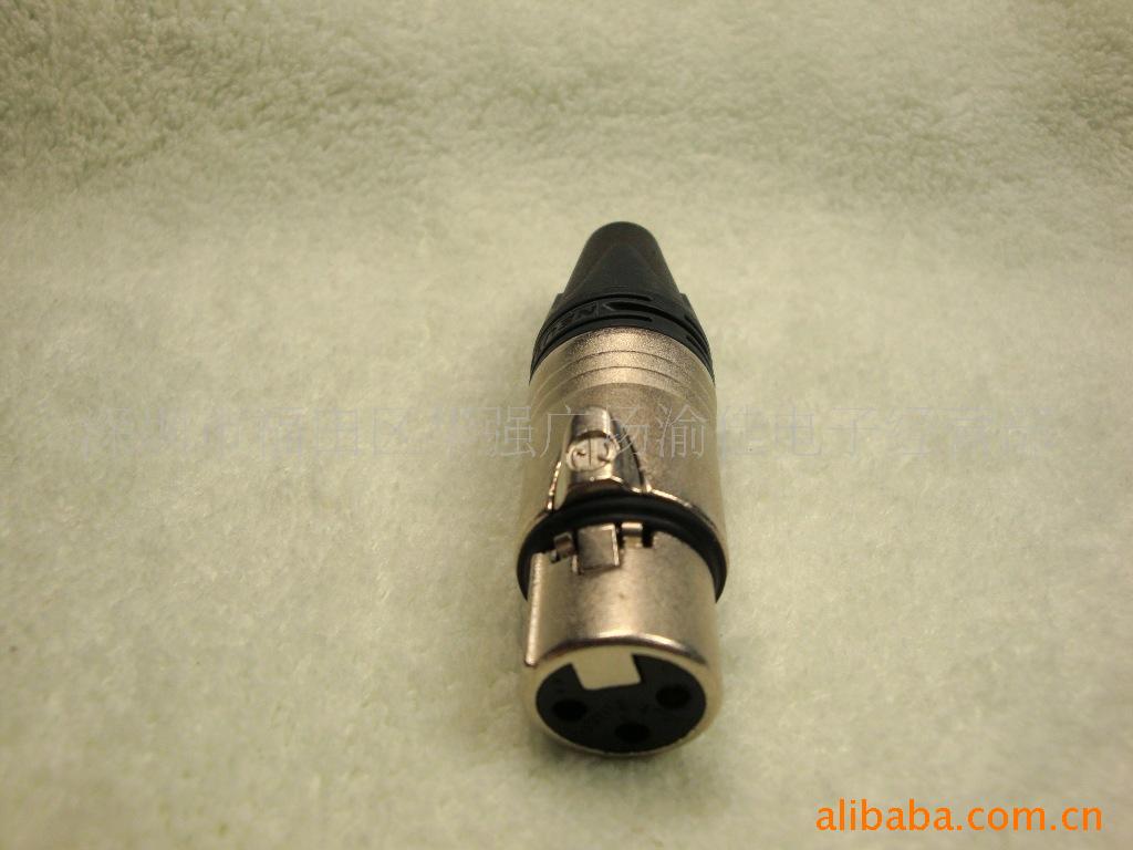 原装NEUTRIK 3芯卡龙母 3P卡侬插头 话筒插头 3芯平衡插头