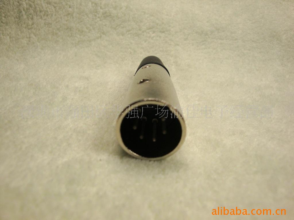 5P卡龙公 5芯卡侬公头 音响话筒插头 5芯平衡插头