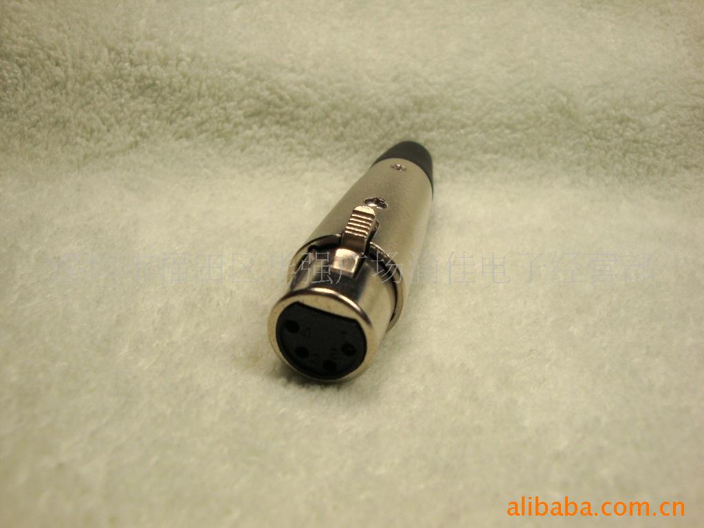 4芯卡龙母头 4P台式卡侬母头 4芯音响话筒插头