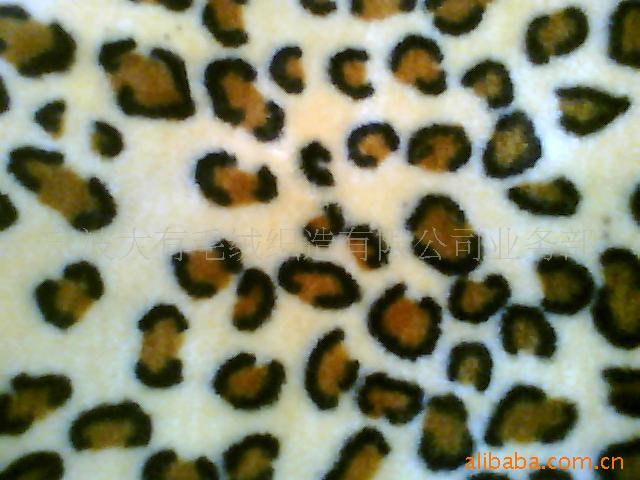 Cixi Plush factory Customized supply All kinds of quality Fleece printing Leopard printing Plush