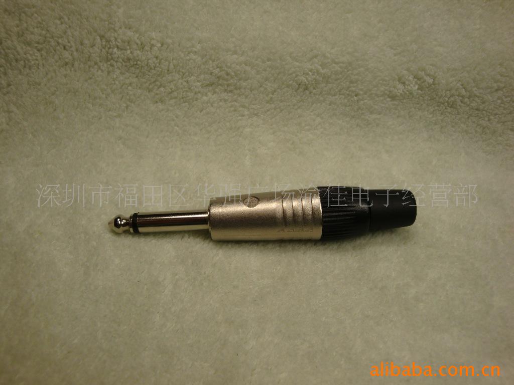 纽曲克6.5话筒插头  6.35MM单声接线插头 音响插头