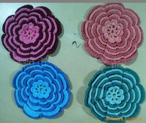 供应手工花，手钩花，手勾花。。手工钩编花。款式新。品种全