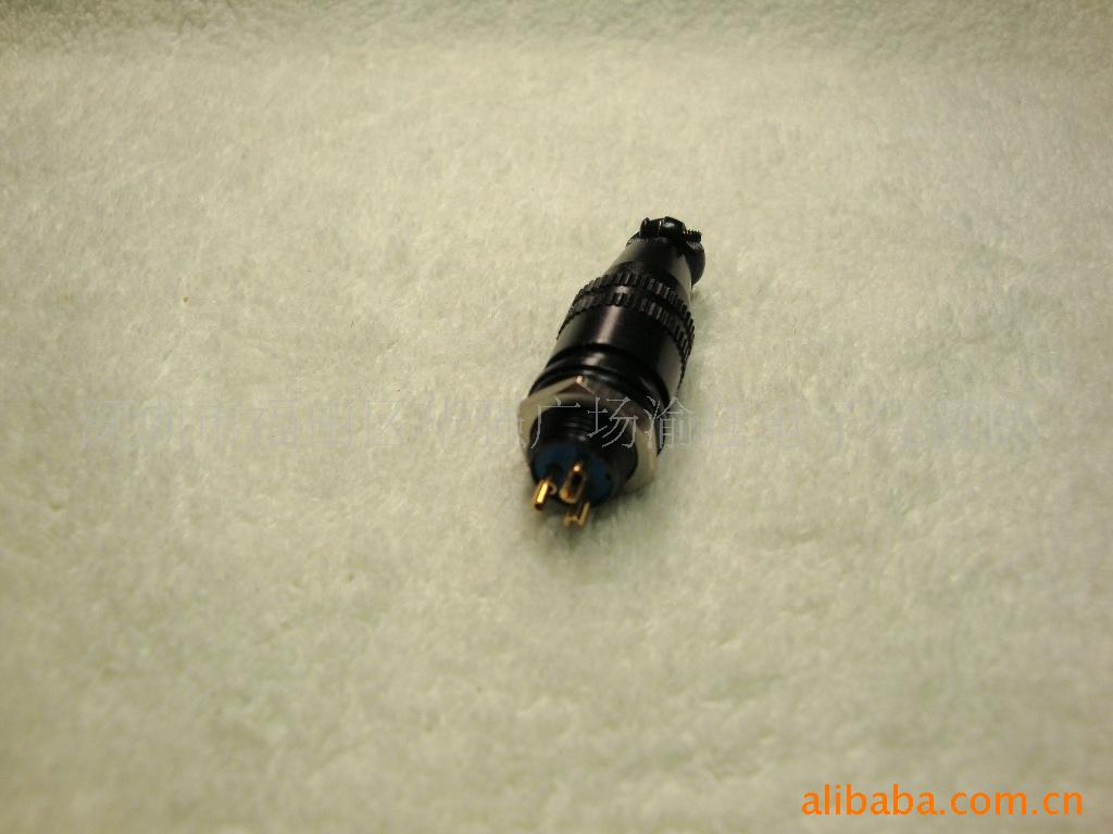 迷你黑色航空插头插座 XS8-3芯航空插 全铜信号电缆连接器
