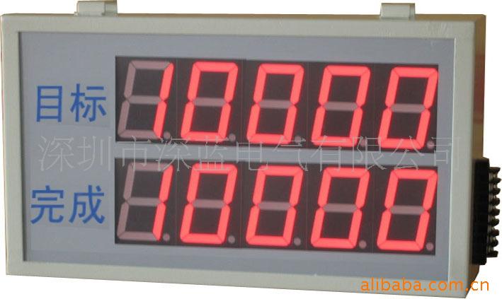 供应大屏幕数码管LED生产量计数器显示屏/显示器