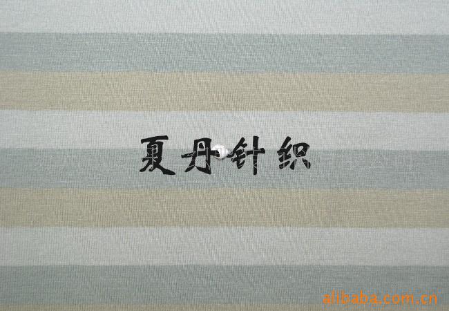 供应·色织氨纶汗布(图),彩条汗布，精梳棉，PIMA棉，平纹