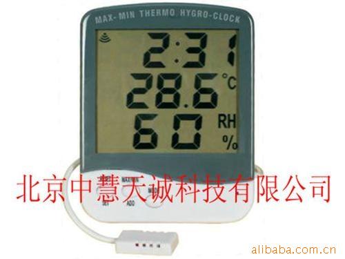 数字式大屏幕带探头温湿度计/时钟 JKTA218A