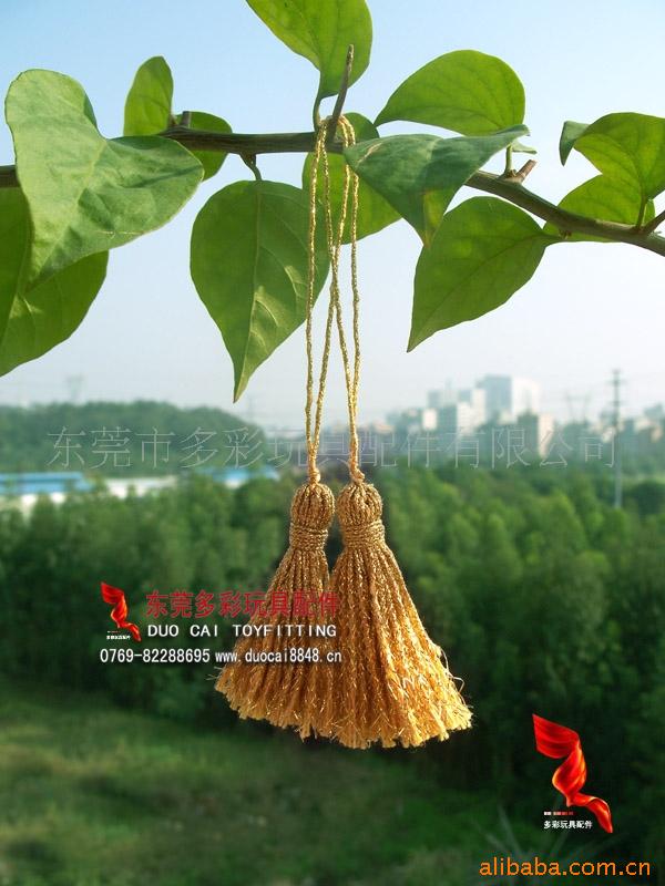 厂家供应金线流苏，工艺流苏，金丝线吊穗，外单流苏
