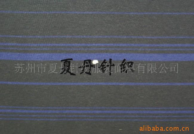 供应·棉+··D氨纶彩条汗布(图)，调线汗布，弹力汗布，长绒棉