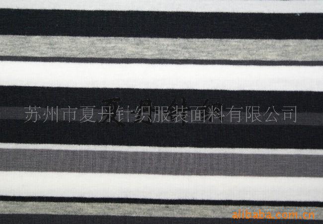 供应·调线汗布(图)精梳棉，长绒棉PIMA棉埃及棉彩条色织大小循环