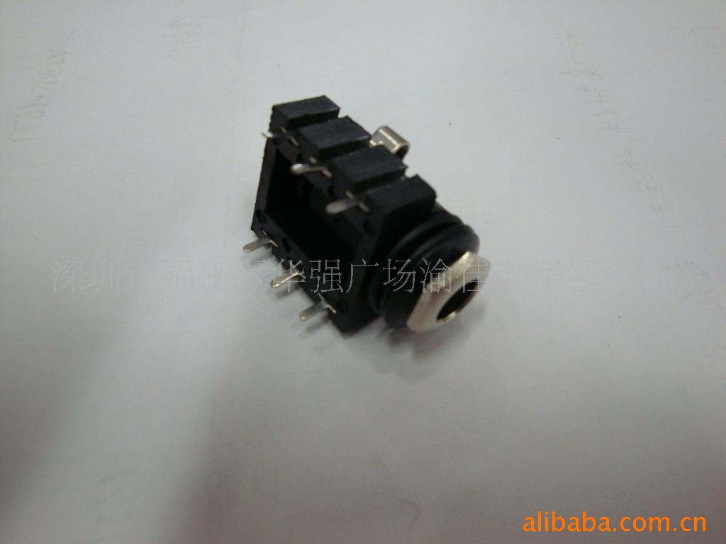 音频插座 麦克风话筒插座 6.36MM立体声带扣耳机插座