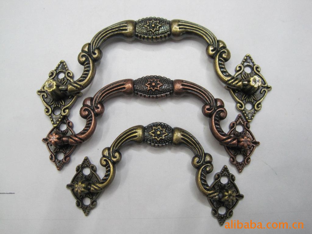 供应锌合金拉手 八星拉手 仿古箱配件提手