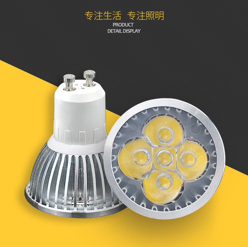 Xiantuo Lighting Led Staircase Crystal Chandelier Gu10 Spotlight Led Lamp Cup Light Source 220V High Power 4W