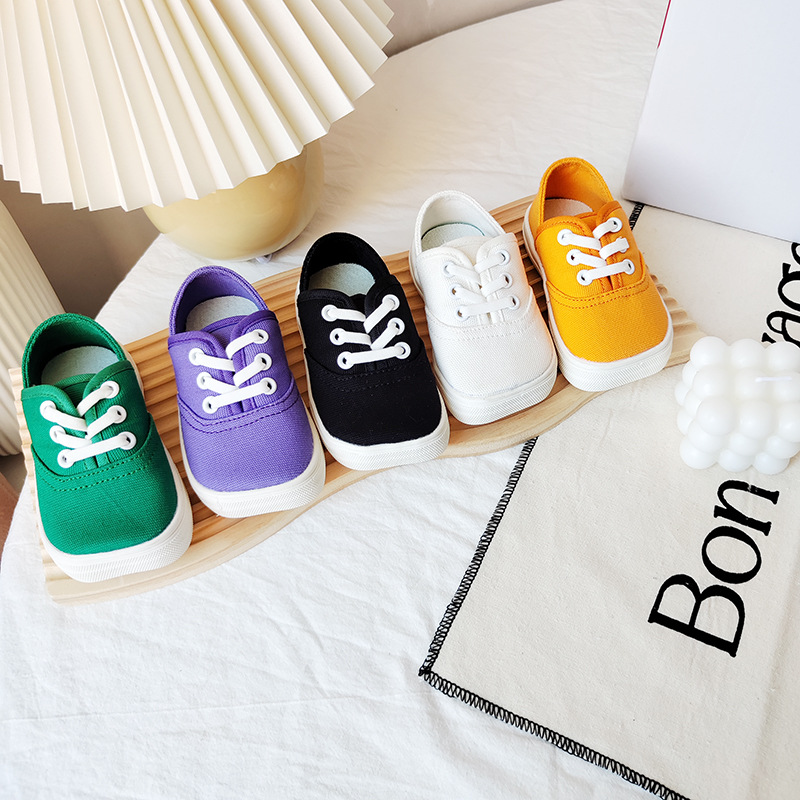 Pig's Trotters Shoes with Square Toe, Children's Canvas Shoes, 2024 Spring New Style, Boys' Slip-On Ugly-Cute Single Shoes, Girls' Shoes