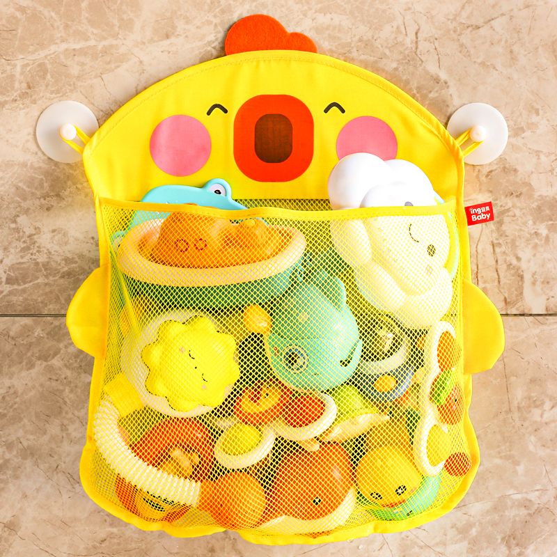 Baby Bathroom Bath Toy Baby Storage Bag Cartoon Yellow Duck Bath Supplies Water Filter Water Play Toy Net