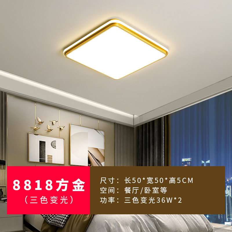 8818 스퀘어 골드 - 3색 디밍