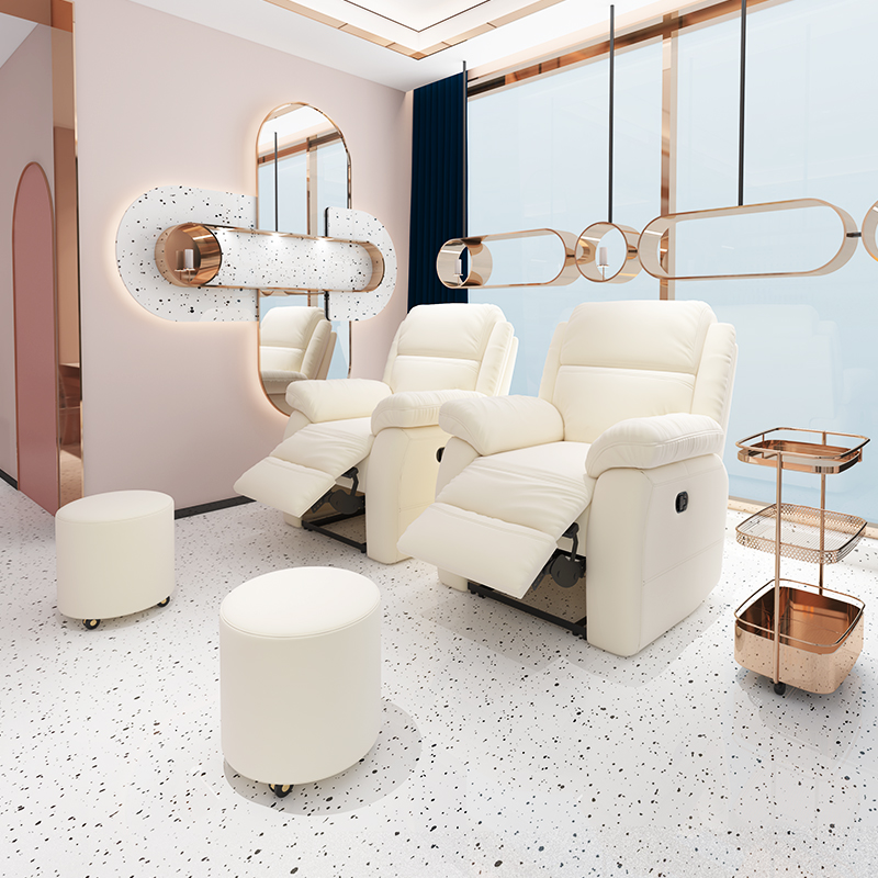 First-Class Space Sofa Fabric Single Recliner Electric Manicure Beauty Eyelash Multifunctional Living Room Lounge Chair