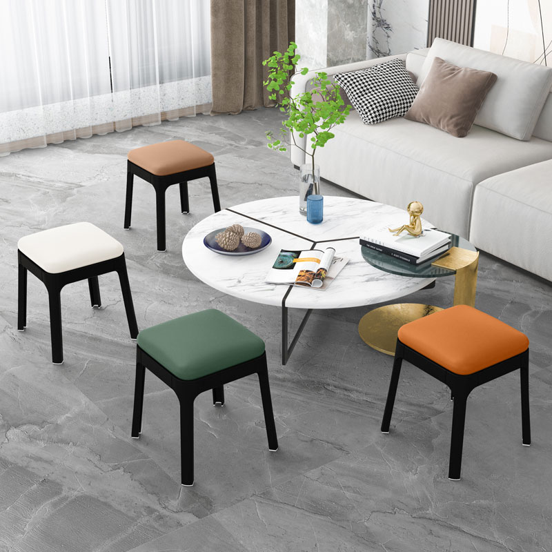 Small Stool 2025 New arrival Low Stool Plastic thickened For Home Stackable Modern Minimalist Durable Dining Table Bench