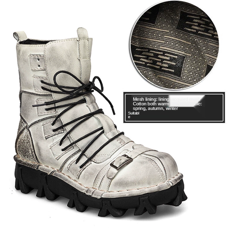 Ботинки Martens 2022, платформа, кожаные, панк-стиль, массивная подошва