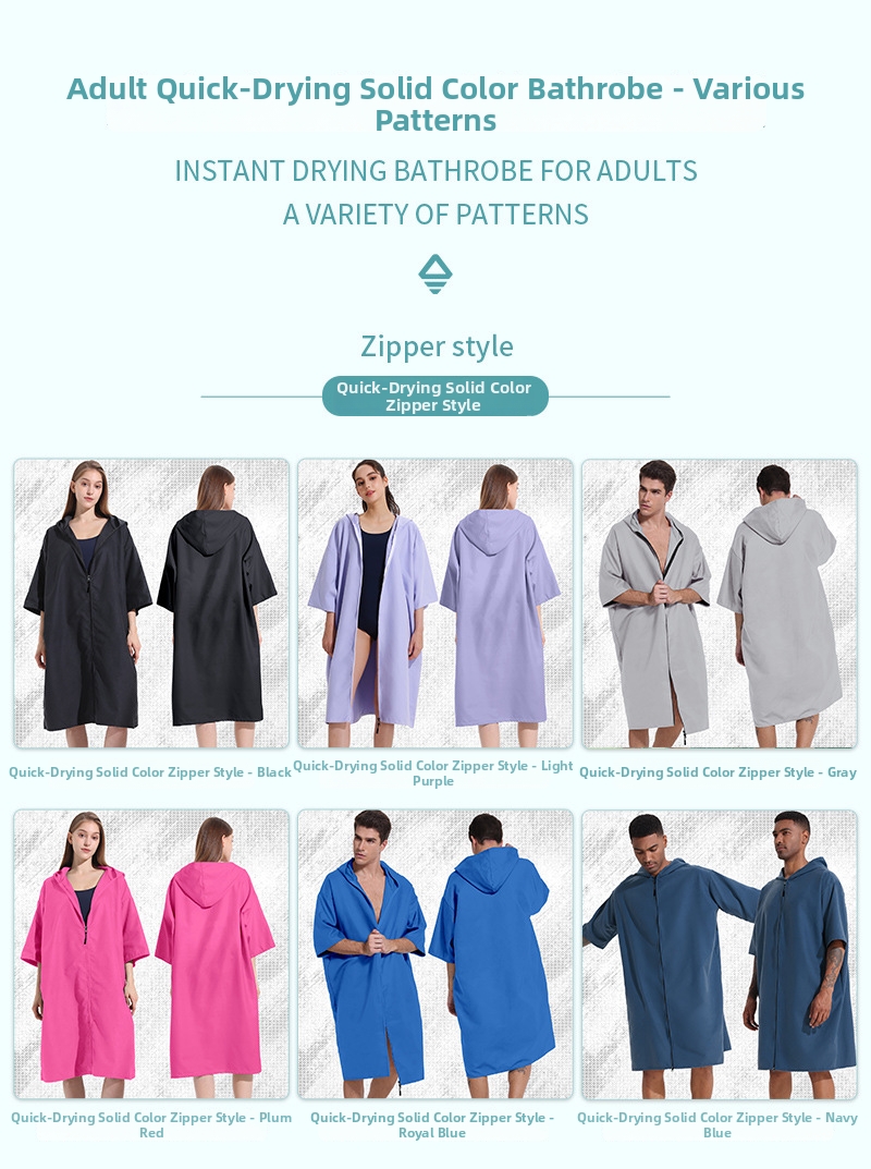 Brzosušeći surf ogrtač pončo za plivanje i plažu_voghion.com