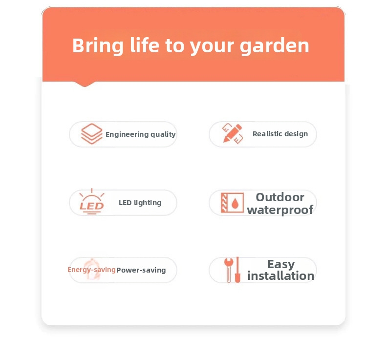 Waterproof Led Circular Light For Garden Hanging Decorations_voghion.com