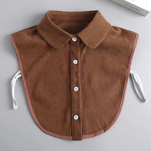 Fake Collar Children's All-match Fake Collar Autumn Winter Spring White Black High-grade Sweater Inner Lapel Pointed Collar Lotus Collar