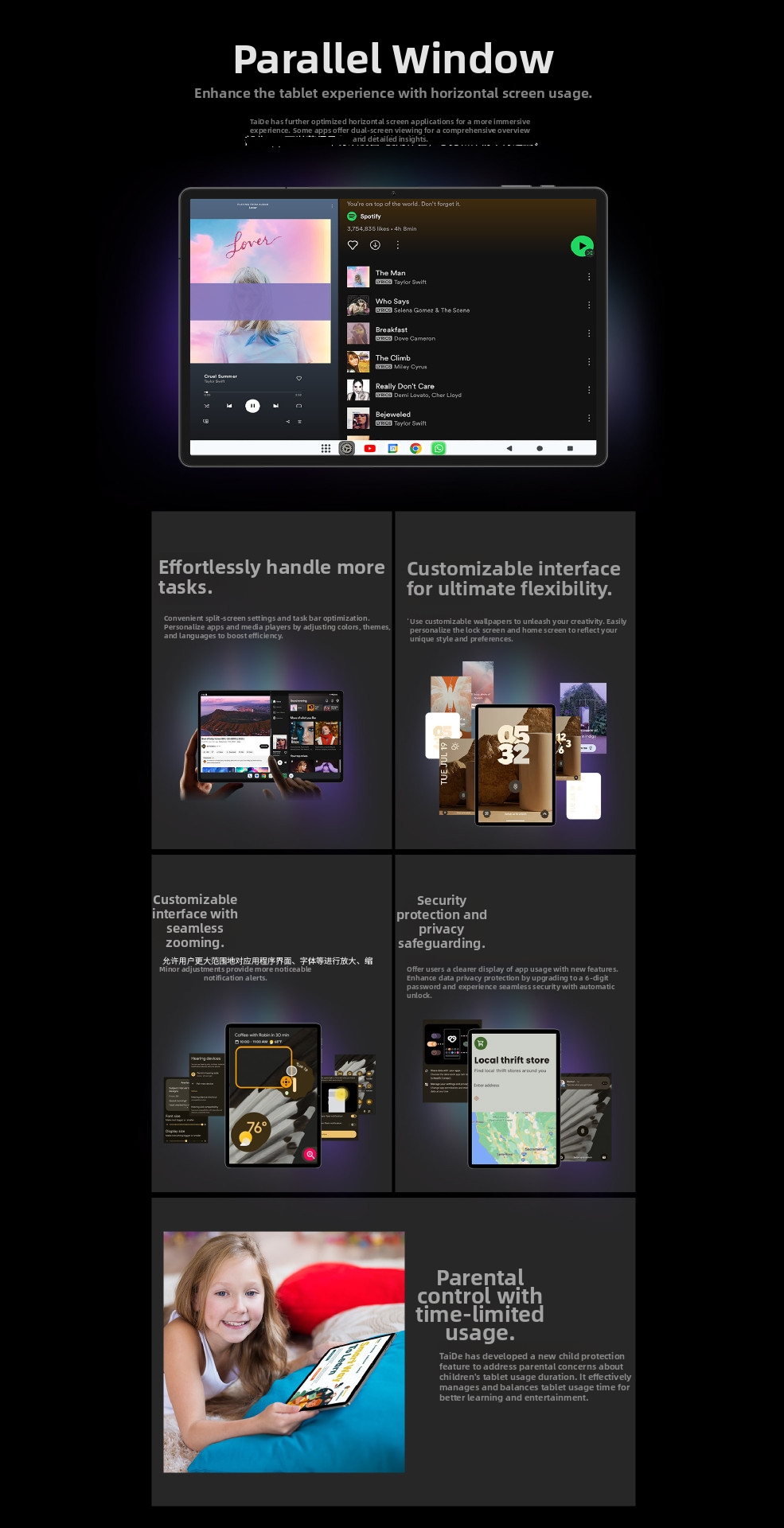 T50HD Tablet PC 11 Inch 6+256G With Calling Functionality Computer & Office Tablet_voghion.com