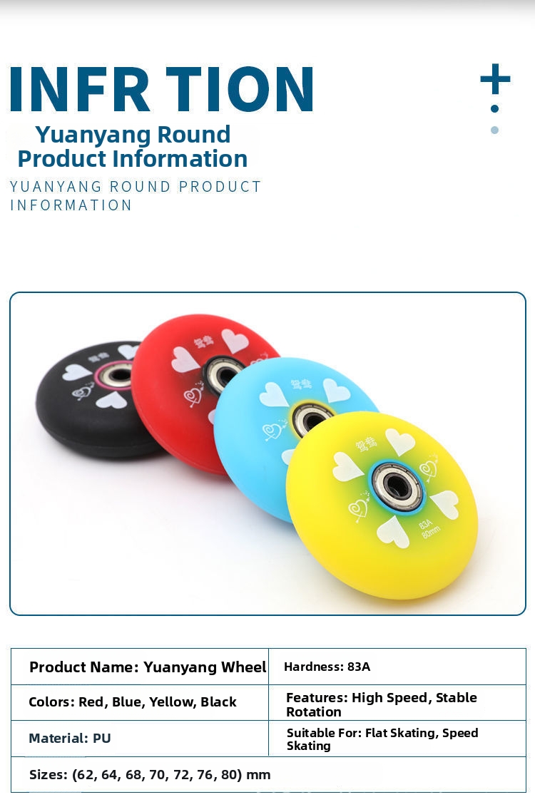Durable Pu Roller Skate Wheels For Inline And Street Skating_voghion.com