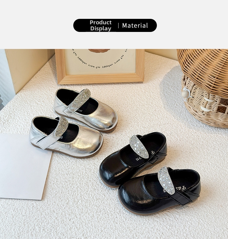 Mädchen Mary Jane Schuhe Aus Lackleder Mit Strass Für Kinder_voghion.com