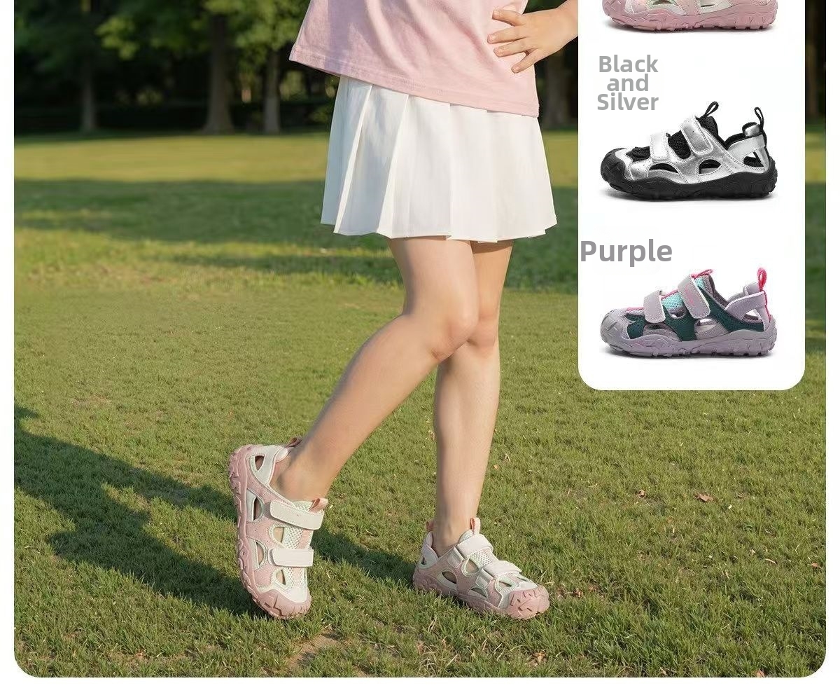 Kids Sport Sandals Breathable Openwork Design For Active Play_voghion.com