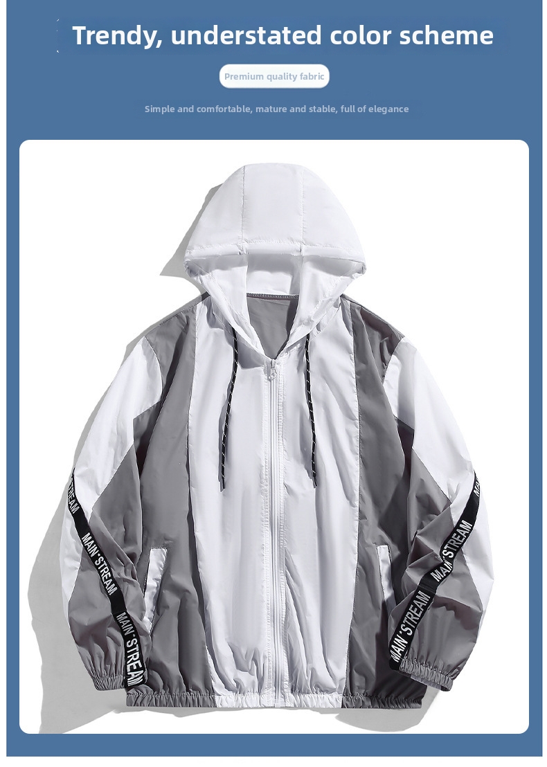 Blusão corta-vento masculino secagem rápida proteção uv pesca_voghion.com