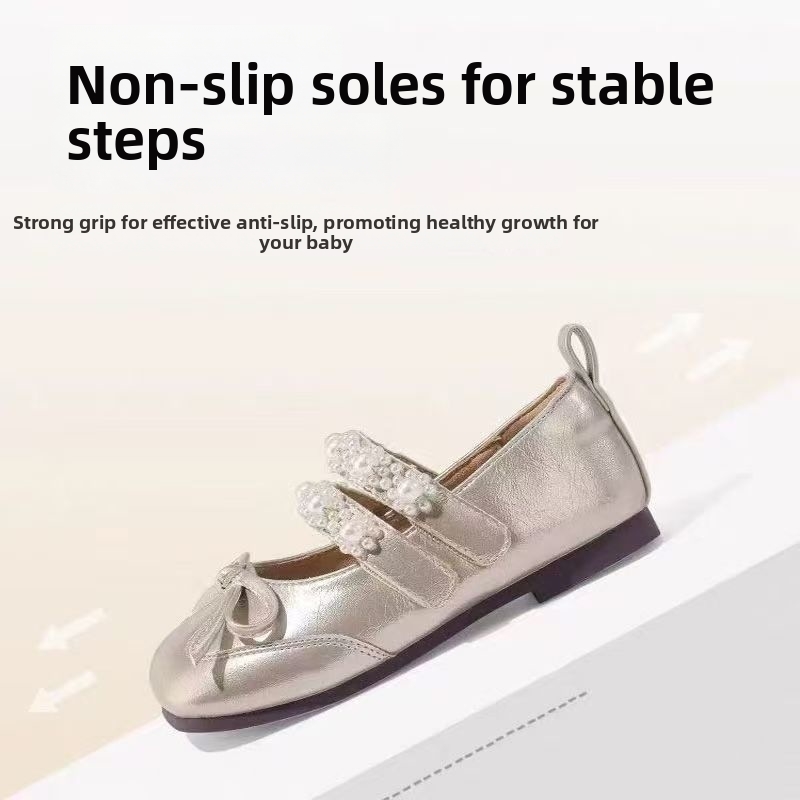 Sapatos mary jane em pele estilo princesa para bebé menina_voghion.com