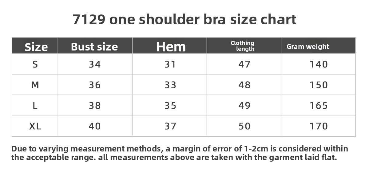 7129 Size Chart