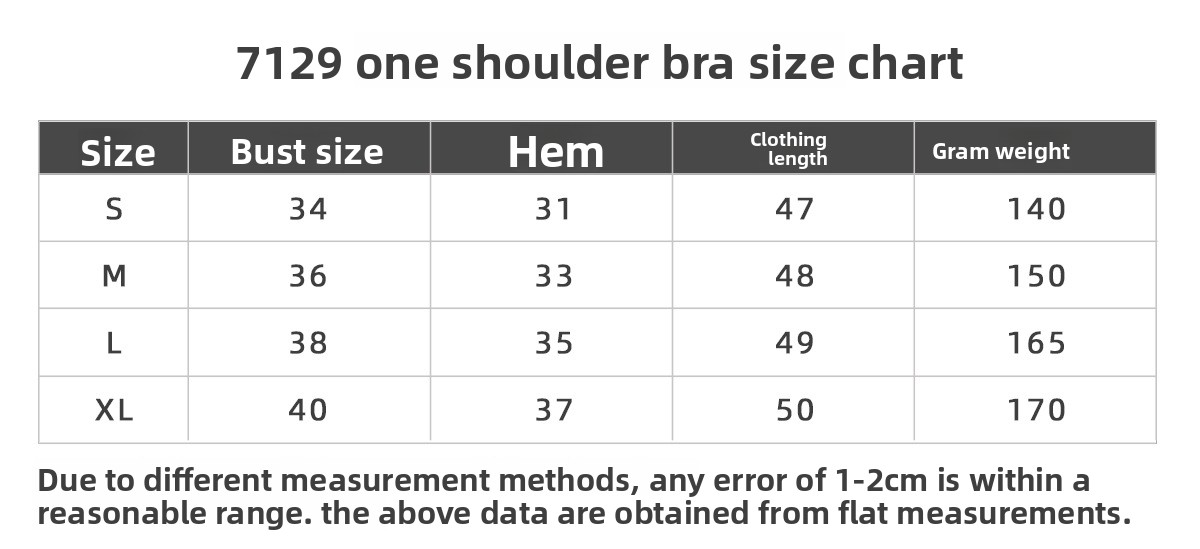 7129 Size Chart