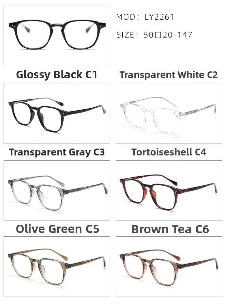 Unisex Retro Eyewear Frames Japanese Korean Style Artistic Look_voghion.com