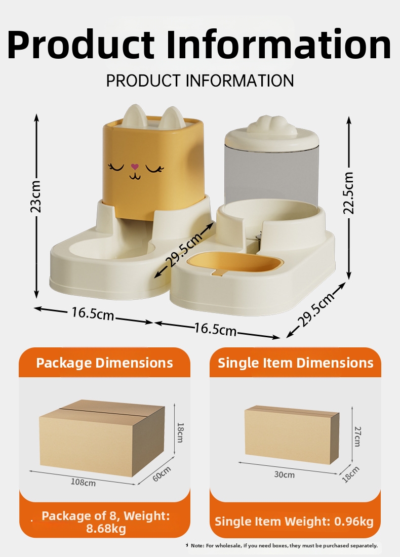 Distributore automatico di cibo e acqua per cani e gatti_voghion.com