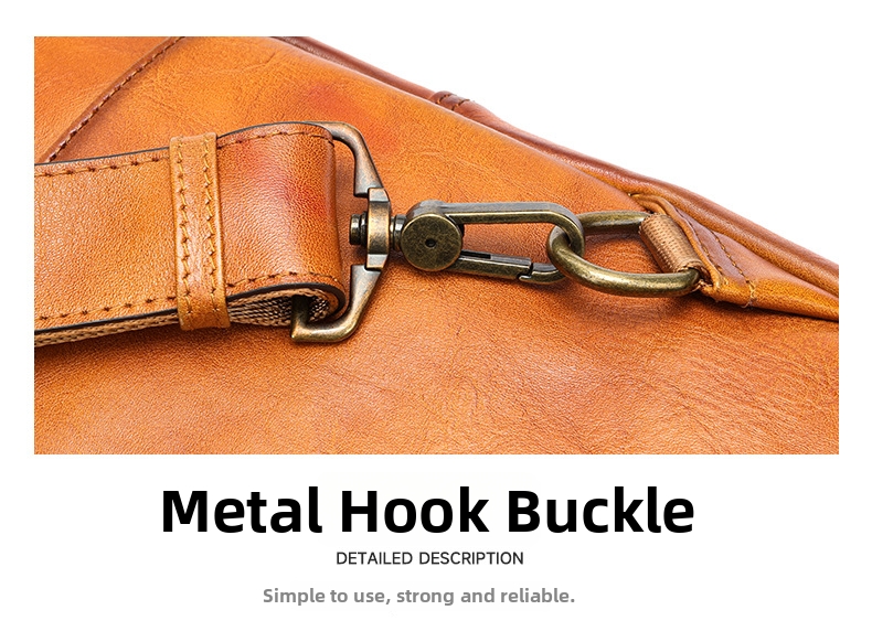 Men's Crossbody Bag Leather Chest Bag Versatile Shoulder Bag_voghion.com