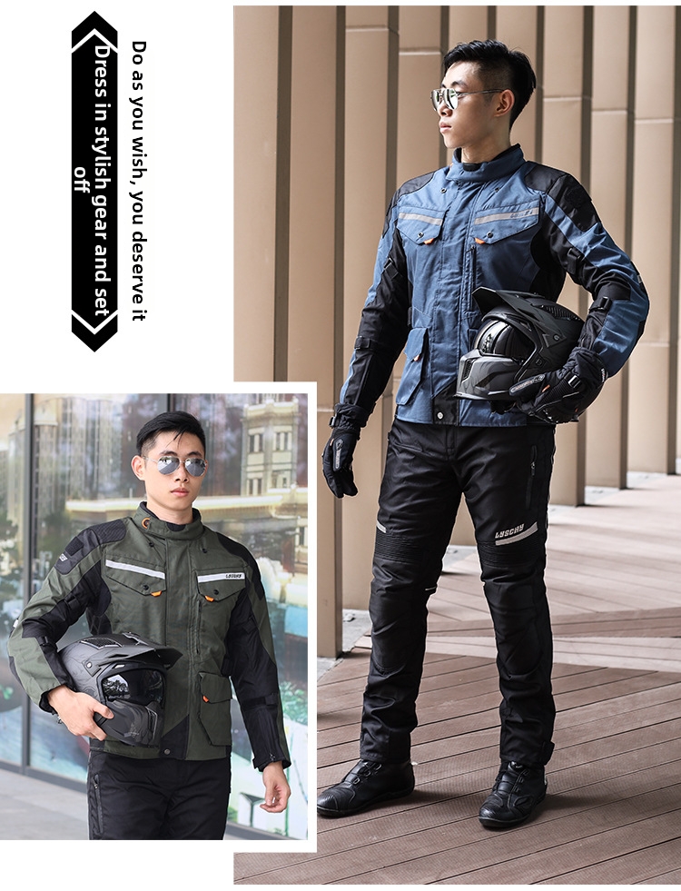 Motorjas racing waterdicht winter rally rijuitrusting dames heren_voghion.com