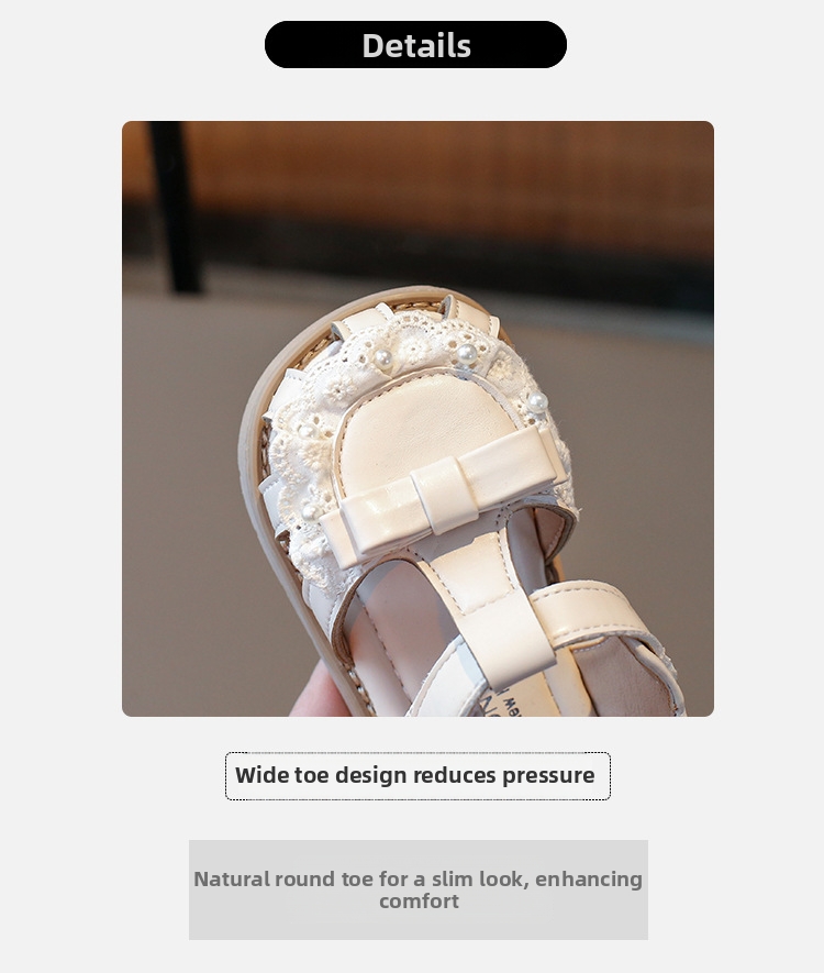 Toddler Sandals Princess Style With Bow Knot For Summer Beach_voghion.com
